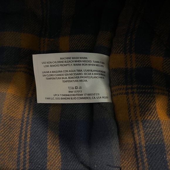 Woolrich Men's Cotton Canvas Flannel Lined Hooded Jacket - Brown Size XXL - Picture 12 of 12